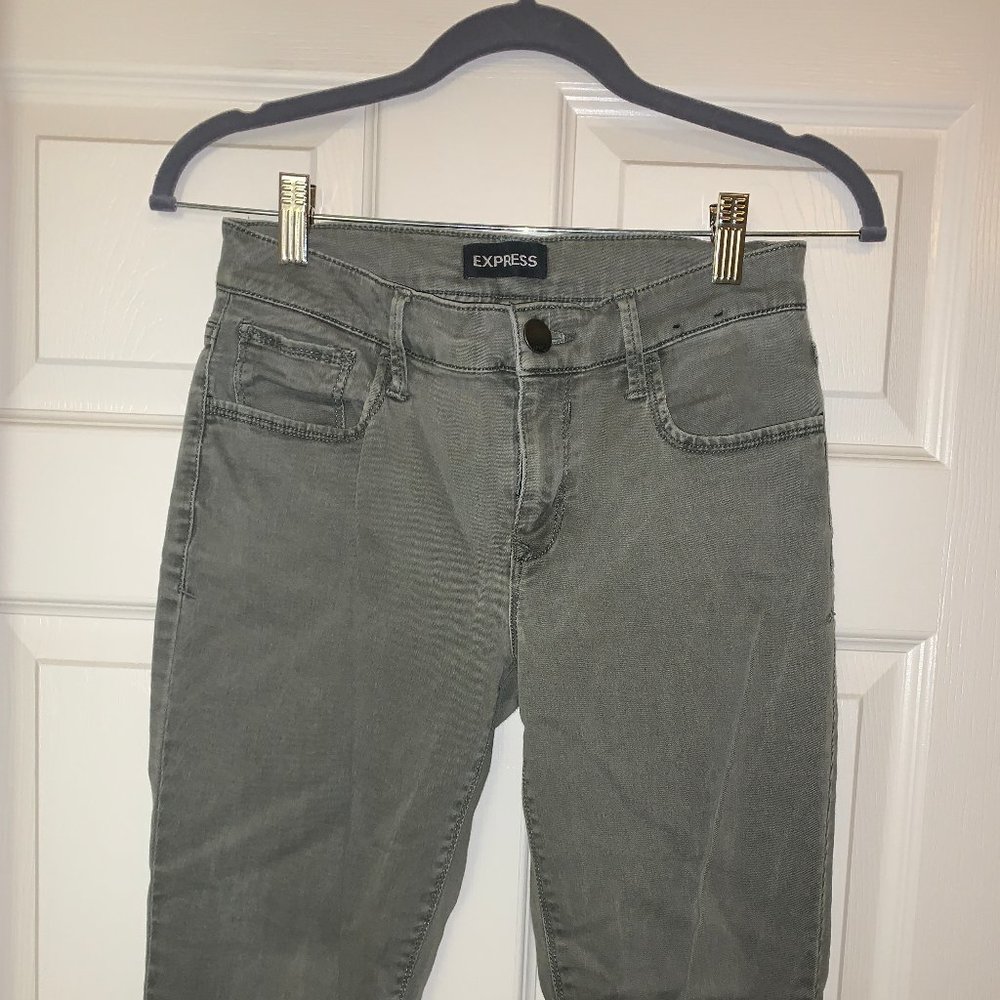 Express Mid Rise Legging army green - Picture 3 of 4